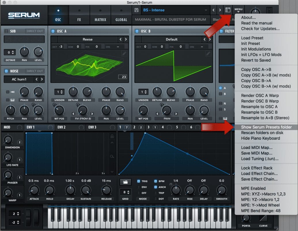 How to install Serum Presets Step 1