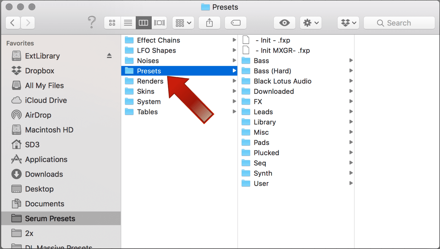 how to install new presets for spire mac osx