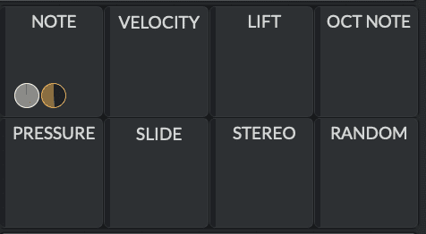 Activate key tracking using the top left modulation pad.