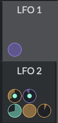 An example of LFOs modulating other LFOs