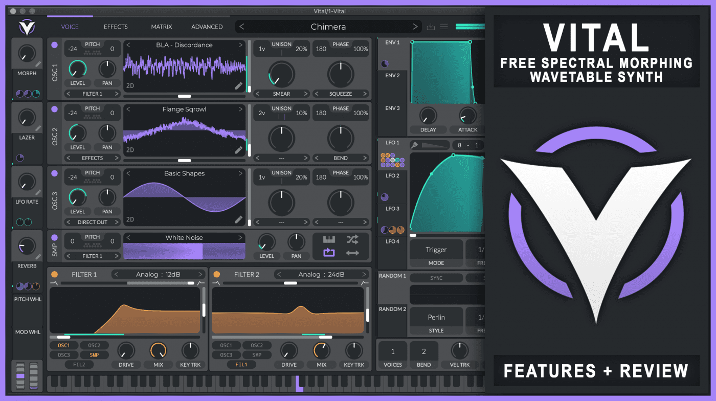The Vital Synth - A Free Spectral Morphing Wavetable VST By Matt Tytel